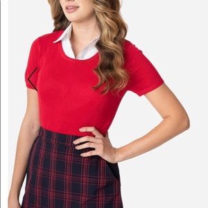 Retro style pullover sweater